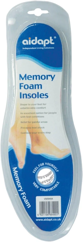 Image of Aidapt Memory Foam Insole White