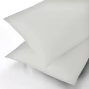 Image of Sanderson 600 Thread Count Double Flat Sheet, Silver