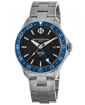 Image of Baume & Mercier Clifton Club Automatic Black Dial Stainless Steel Mens Watch 10487 10487