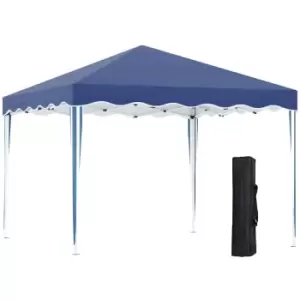 Image of Outsunny 3x3m Pop Up Gazebo w/ Carry Bag and Adjustable Height - Blue