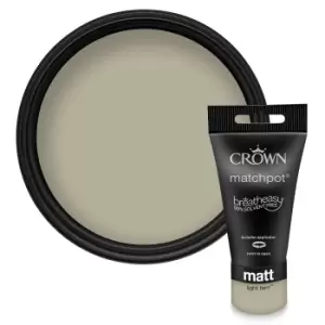 Image of Crown Matt Emulsion Paint Light Fern Tester - 40ml