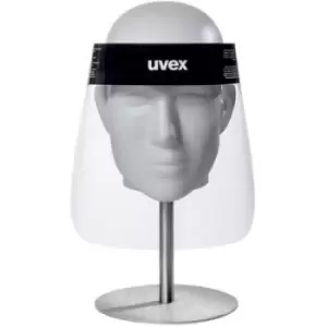 Image of Uvex 9710 PET 9710514 Visor Anti-fog coating, Incl. headstrap Transparent, White DIN EN 166