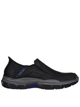 Image of Skechers Respected Elgin Slip On Trainer - Black, Size 7, Men