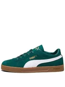 Image of Puma Club Trainers, Green, Size 9, Men