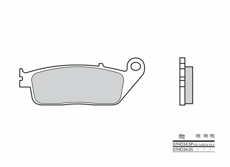 Image of Street Carbon Ceramic Brake pads - 07HO3405