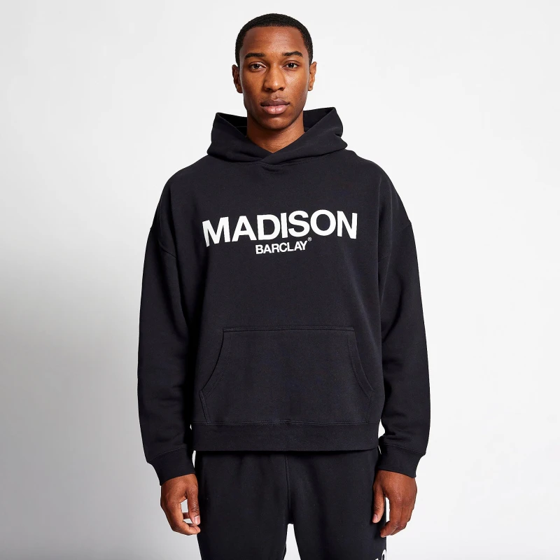 Image of Madison Barclay Ocean Av Hoodie - Black XS