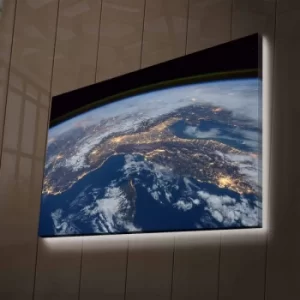 Image of NASA-025 Multicolor Decorative LED Lighted Canvas Painting