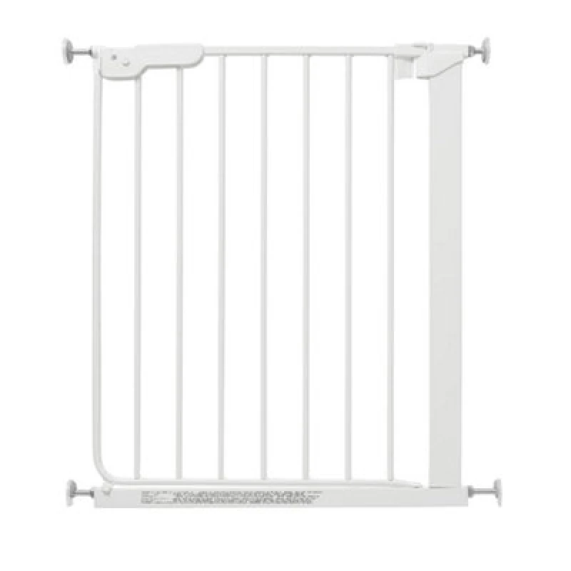 Image of Safetots Super Narrow Baby Gate, 60.5Cm - 66.5Cm, White, Child Safety Barrier, Pressure Fit Stair Gate