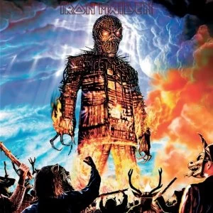Image of Iron Maiden - Wicker Man Greetings Card