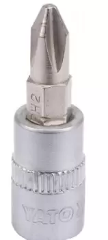 Image of YATO Screwdriver Bit Square Drive Tang Size: 6.3 (1/4)mm (inch) YT-04412