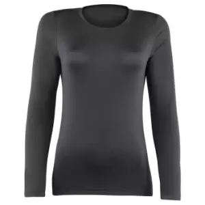 Image of Rhino Womens/Ladies Sports Baselayer Long Sleeve (6) (Black)