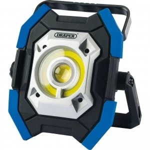 Image of Draper Twin Cob LED Rechargeable Worklight Blue