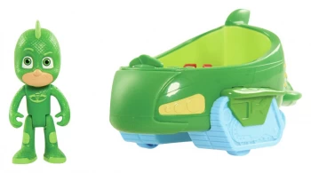Image of PJ Masks Gekko Figure and Vehicle
