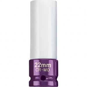 Image of Draper Expert 1/2" Drive Hexagon Socket Metric for Alloy Wheels 1/2" 22mm