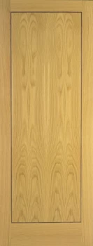 Image of Wickes Gibson Internal Flushed 1 Panel Oak Veneer Door - 1981 x 686mm