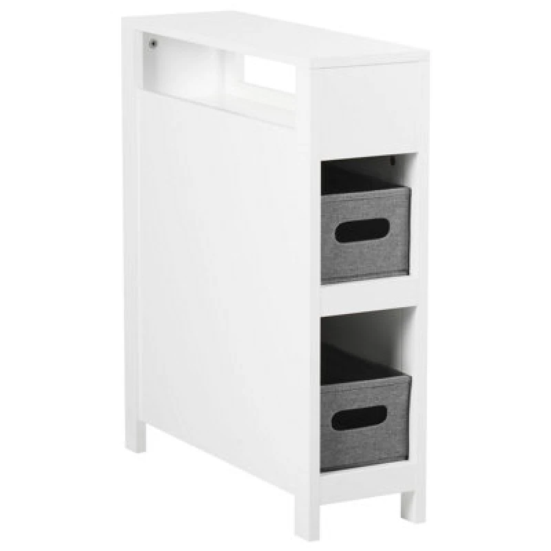 Image of Beliani Bathroom Cabinet Cachi 20 Cm White