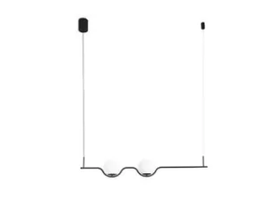 Image of Le Vita LED Pendant Black 2x 6W 2700K