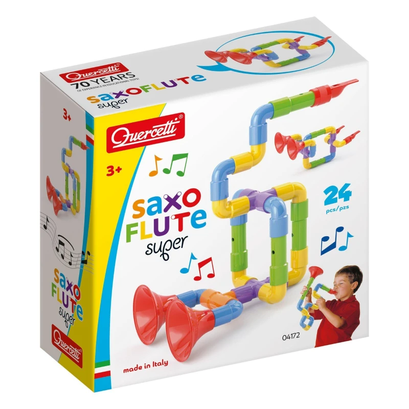 Image of Quercetti Saxoflute Super - 24 Pieces, Multi 4172