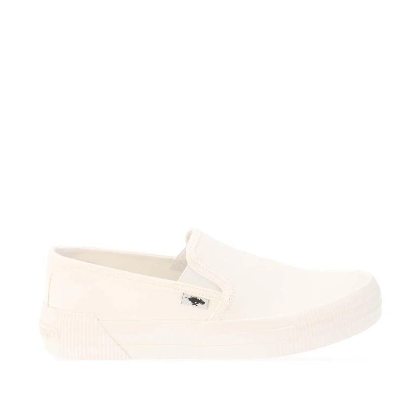 Image of Rocket Dog Cheery White Slip-On Plimsoll Trainers