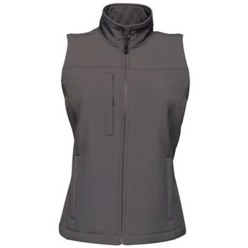 Image of Professional FLUX Soft-Shell Bodywarmer womens in Grey - Sizes UK 12