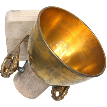 Image of Sienna Lighting - Sienna Gearwood Single Spotlight Old Bronze