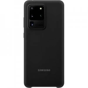 Image of Samsung Silicone Cover Cover Samsung Galaxy S20 Ultra 5G Black