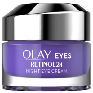 Image of Olay Retinol 24 Fragrance Free Night Eye Cream for Smooth and Glowing Skin 15ml