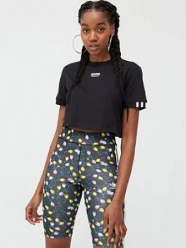 Image of Adidas Originals Cropped T-Shirt - Black