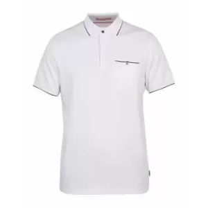 Image of Ted Baker Fincham Cotton Polo Shirt - White