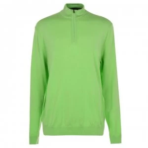 Image of Callaway Long Sleeve Zip Pullover Mens - Jade Lime