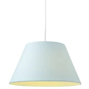Image of Colours Eos Duck egg Linen effect Tapered drum Light shade D305mm