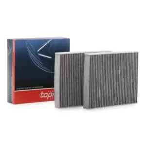 Image of TOPRAN Pollen filter 501 648 Filter, interior air,Cabin filter BMW,5 Touring (F11),5 Limousine (F10),7 (F01, F02, F03, F04),5 GT (F07)