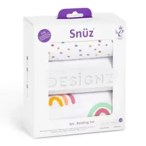 Image of Snuz 3 Piece Crib Bedding Set - Rainbow