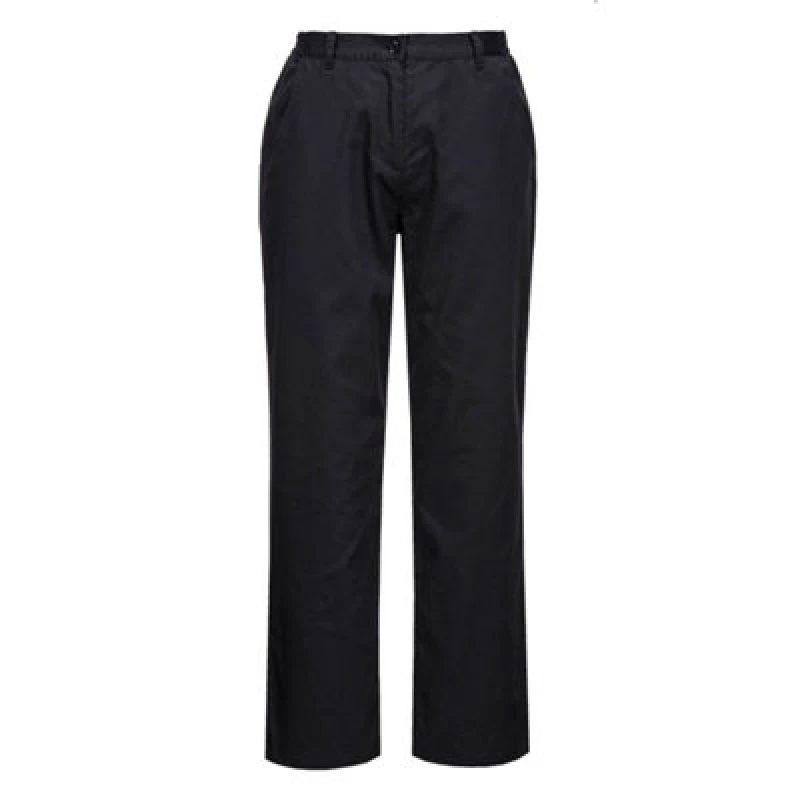 Image of Portwest C071 Rachel Chef Trousers Black C071BKRS Colour: Black