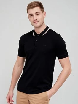 Image of BOSS Penrose 38 Polo Shirt - Black, Size S, Men