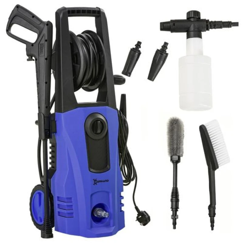 Image of DURHAND Durhand - Portable Power Washer 1800W, 150 Bar, 510 L/h for Garden, Car Blue 5056725384753