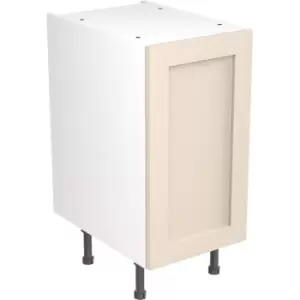 Image of Kitchen Kit Flatpack Shaker Kitchen Cabinet Base Unit Ultra Matt 400mm in Cashmere MFC