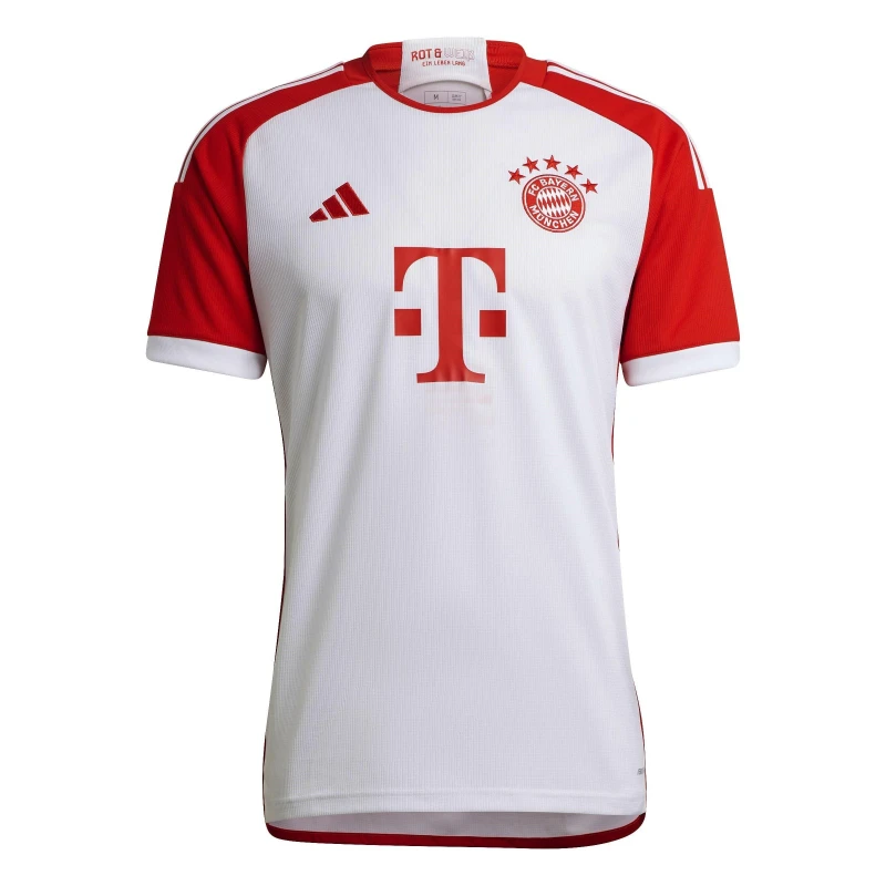 Image of adidas FC Bayern Authentic Kit 2023 2024 Adults White/Red male XS