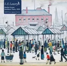 Image of Adult Jigsaw Puzzle L.S. Lowry: Market Scene, Northern Town, 1939 : 1000 Piece Jigsaw Puzzles