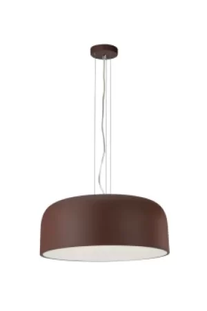 Image of BISTROT 4 Light Dome Pendant Ceiling Light Bronze 52x22cm