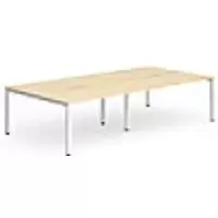 Image of dynamic Computer Desk Evolve Plus B4P12MPEW Maple 2400 mm x 1600 mm x 730 mm