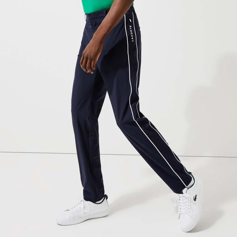 Image of Lacoste Light Stretch Golf Pants - Blue Blue S