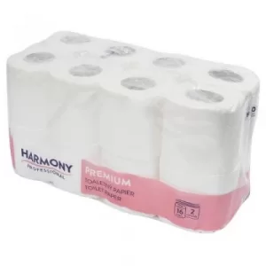Image of Harmony Professional 2 Ply Premium Toilet Roll Pack 16