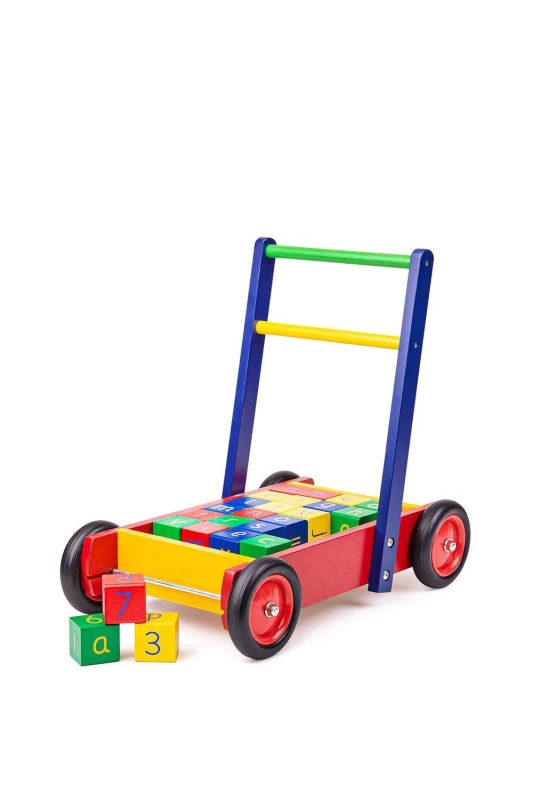 Image of Tidlo Babywalker With ABC Blocks Multi
