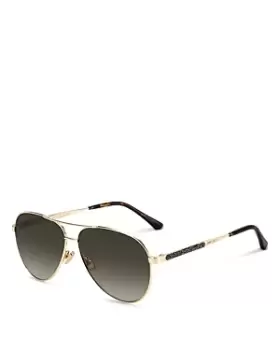 Image of Jimmy Choo Jimena Pilot Sunglasses, 60mm