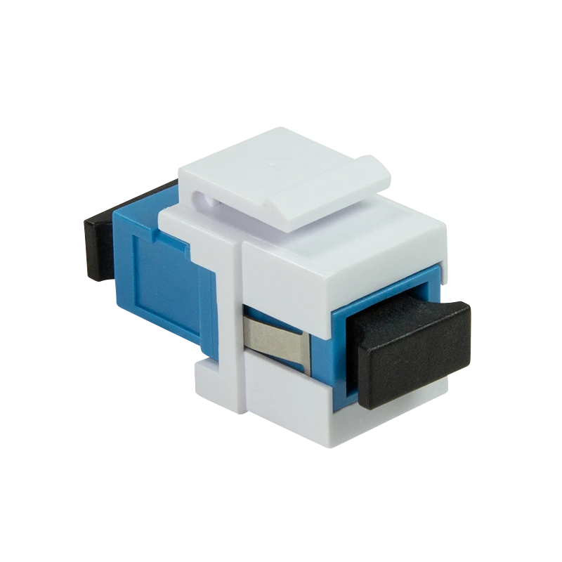 Image of LogiLink Keystone Coupler Fiber SC-Simplex Singlemode. blue/white