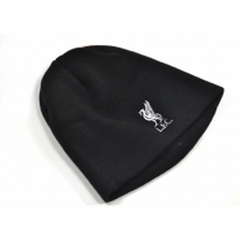 Image of Liverpool FC Mens Knitted Mass Crest Beanie Hat in Black Male One Size
