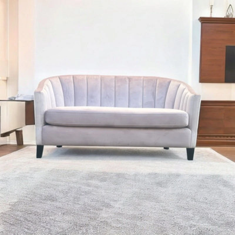 Image of MSL 147CM 2 SEATER Pink VELVET LOVESEAT