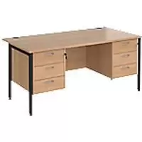 Image of Dams International Desk MH16P33KB 1,600 x 800 x 725 mm