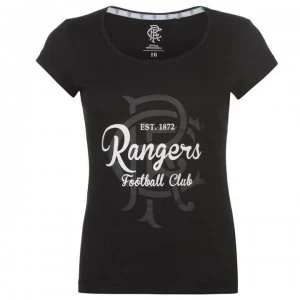 Image of Team FC Crest Print T Shirt Ladies - Black